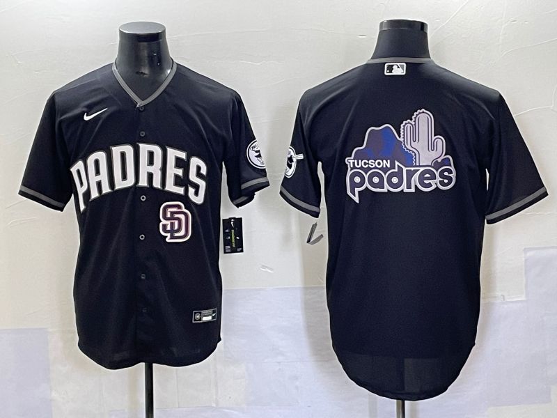 Men 2025 San Diego Padres Blank Black Game Nike MLB Jersey style 70310->san diego padres->MLB Jersey
